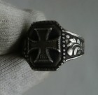 Ring German Ww2 Wwii Pz div -panzer Tank Division Oak Leaves Silver Ring