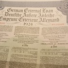 German External Loan Bond     1924   100 7  Gold     Swiss Issue     Authenticated