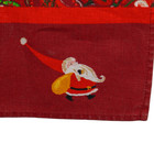 Classic Ulster Santa Christmas Linen Tea Towel 17 5x27 5 Adorable   Colorful