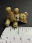 Vintage Max Factor Perfume Teddy Bear Solid Perfume Holder Pink Eyes   A Bow Tie