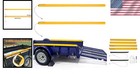 2-sided Assist System Tailgate Utility Trailer Gate Ramp Yellow