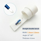Ophthalmic Straight Double Lancet Sapphire Keratome Blades Surgical Instrument