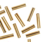 14k Gold Filled 1x4mm Heishi Tube Beads 25pcs Diy Jewelry Spacer Findings