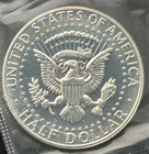 5-1964 Proof 90  Silver Kennedy Half Gem  Bu In Mint Plastic Cello   Token