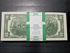 Lot Of  100   2 Dollar Bills   2017a Series Uncirculated Bep Bank Strap