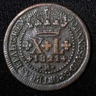 Brazil Jo  o Vi Copper 1821 R  40 Reis 35 Mm Km  319 1  27 475 