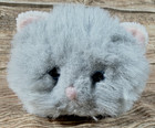 Vintage Gray Cat Pink White Ears Plush Stuffed Animal Bell In Tail Gund  Read 