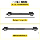 1-3 8  Pto Drive Shaft 6 Spline End 39 -55  Series 4 Tractor Pto Shaft Black