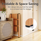 3 Step Ladder  Folding Step Stool With Anti-slip Wide Sturdy Pedal And Handgrip 