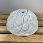 Vintage Milk Glass Lamp Shade Ceiling Fixture Cover Light Dome Daisy Button 8   