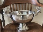 Jagermeister Silver Bowl Stainless Steel Deer Head Antlers Bar Decor Ice Bucket