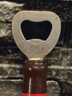 Vintage Budweiser Wood Beer Bottle Shaped Opener Pre-owned 