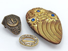 Vintage Art Deco Nouveau Belt Beckle Sash Shoe Lot Rhinestone