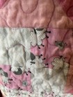 33    X 33    Soft Pink Flannel Baby Quilt-reversible