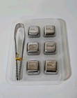 Stainless Steel Ice Cubes  Re-useabe Chilling Stones For Whiskey  Wine  Drinks  
