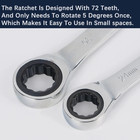 12 Point Metric Ratchet Wrench Combination Spanner Tool Pick Size 8mm To 19mm