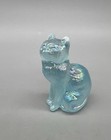 Mosser Vintage Style Blue Opalescent Carnival Sitting Cat New Product