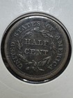 Braided Hair Half Cent 1857 Rare