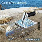 Long Handle Sand Scoop with Metal Detector Pinpotiner stainless Steel Beach Meta