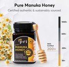 P r i Manuka Honey  Certified Mgo 200   Raw New Zealand Manuka Honey  500g Jar