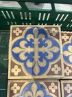 Twelve 19th Century Minton   Co Cross Floury Encaustic Tiles Augustus Pugin