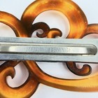 Vintage French Swirl Lucite cellulose Hair Barrette Clip Classic Statement