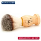 Shaving Brush For Men  Wood Handle Shave Brush mens Shaving Cream   Soap Brush  