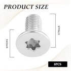 8pcs Stainless Brake Rotor Screws Fit Silverado Sierra Tahoe Yukon Gm Oem 116092