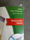 Bucilla Felt Applique Christmas Stocking Kit Nutcracker Sweet 18 In