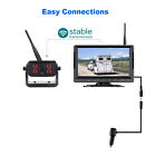 Magnetic Solar Wireless Rv Backup Camera 1080p 7  Dvr Monitor For Trailer Truck