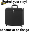 Collector - Vinyl Record Storage Case  Holds 30  Lps - Black