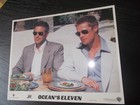Ocean s Eleven Original George Clooney   Brad Pitt Single Lobby Card 2001 In Vgt