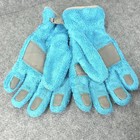 The North Face Tnf Gloves Girls Large Blue Fleece Lined Winter Outdoor Ski Gear