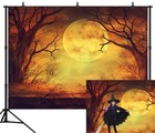 9x6ft Halloween Pumpkin Wood Floor Backdrop Happy Halloween Seamless Vinyl Photo