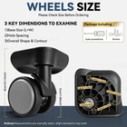 Luggage Wheels Replacement 2 Pack  360   Spinner 5-hole Suitcase Repair