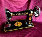 Antique Vintage Singer 66k Lotus Decorative Sewing Machine Serviced Rare Decals