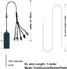 Alambre Electroluminiscente Para Halloween  Fiestas De Navidad Y Decoraci  n Diy