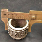 Chinese Old Tibetan Silver Hand-carved Eight 8 Immortals God Ring Collection