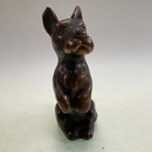 Bronze Begging Boston Terrier Figurine Vintage