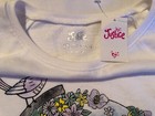 Justice Girls White Sweatshirt Beautiful Place Glitter Flower Globe Bird Size 10