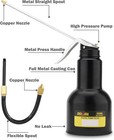 Oil Can Pump Oiler 16oz 500ml  Oil Squirt Can Metal  Black   16oz 500ml Pistol