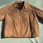 Vintage Sportswear Sears Men s Perma-prest Jacket Brown Sherpa Line Dacron Shell