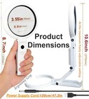 Magnifying Glass With Light And Stand  3 55 Inch Large Lens With Lightweight Fol