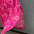 Vtg 60s Deweese Design Swimdress 12 Pink Floral Hawaiian Built In Bra Maxi