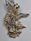 14k Gold Saint Michael Pendant  s m l  - Dige San Miguel Arcangel 14k