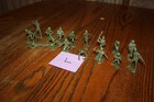 Marx Army Battleground 16-piece Lot Of Vintage American Soldiers Tank L - Mpc