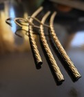 Antique Brass Hollywood Regency Clothes Hangers Set Of 3 