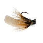Tungsten Bead Cream Mop Fly Tactical Jig Euro Nymph - 12 Flies Size 14