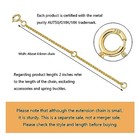 18k Solid Gold Extender For Necklace Bracelet Adjustable A