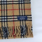Genuine Burberry Lambswool Scarf Excellent Size 160 Cm Or 63 Inches